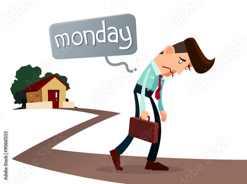 frustrated young worker