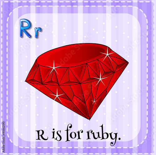 Alphabet R is for ruby