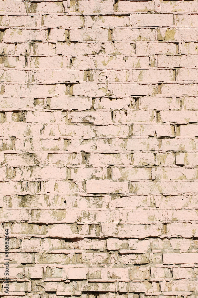 Obraz premium Background painted old brick wall