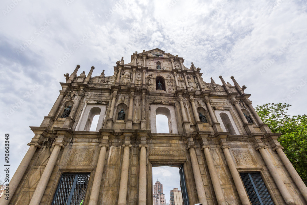 Ruins of St Paul's Cathedral in Macau