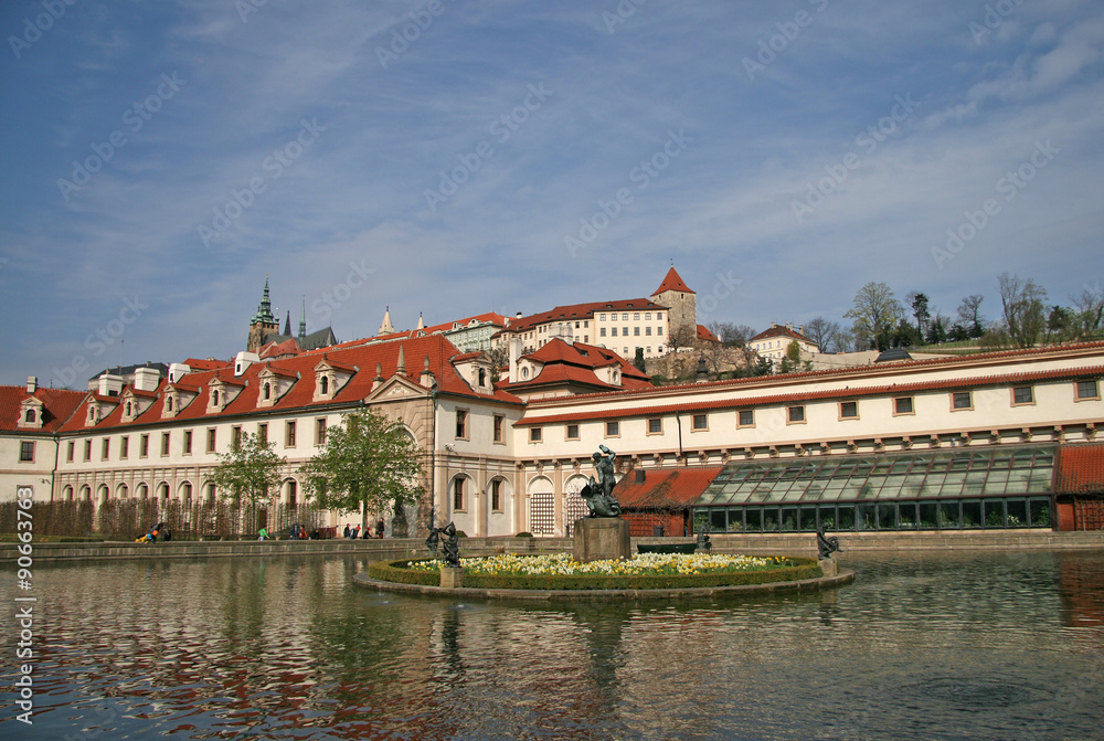 Wallenstein Palace and Wallenstein Garden in Prague, Czech republic
