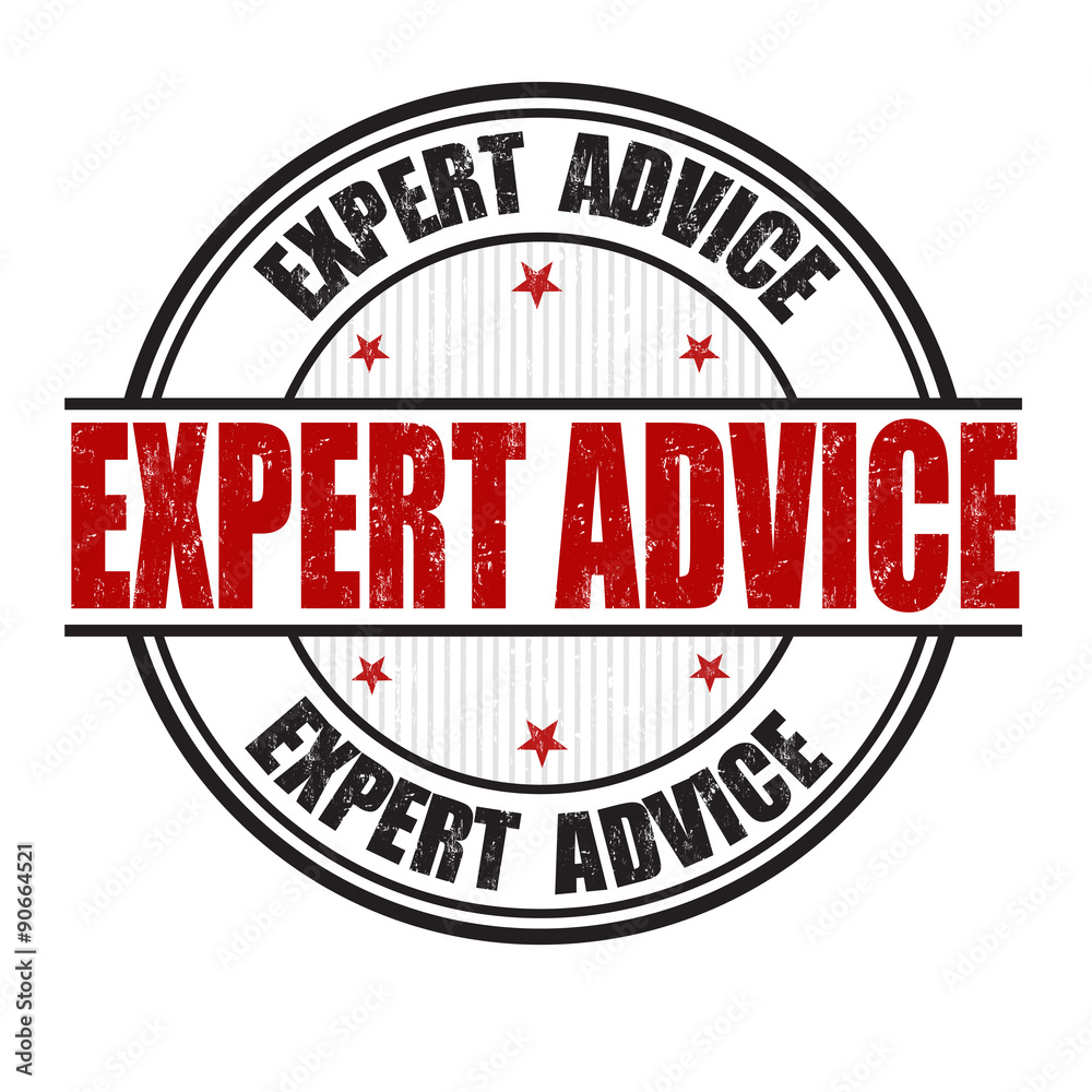 Fototapeta premium Expert advice stamp