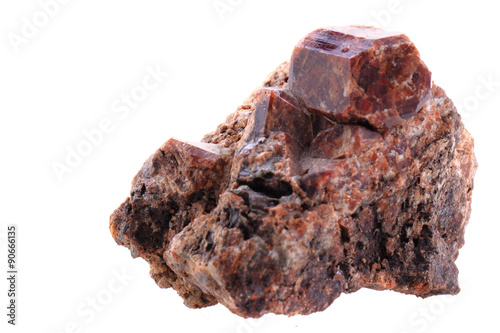 Фотография garnet mineral isolated