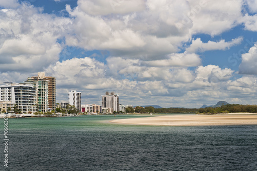 Maroochydore river scene and clouds photo