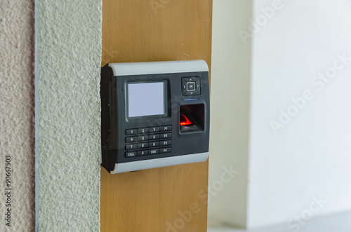 finger scanner for access password