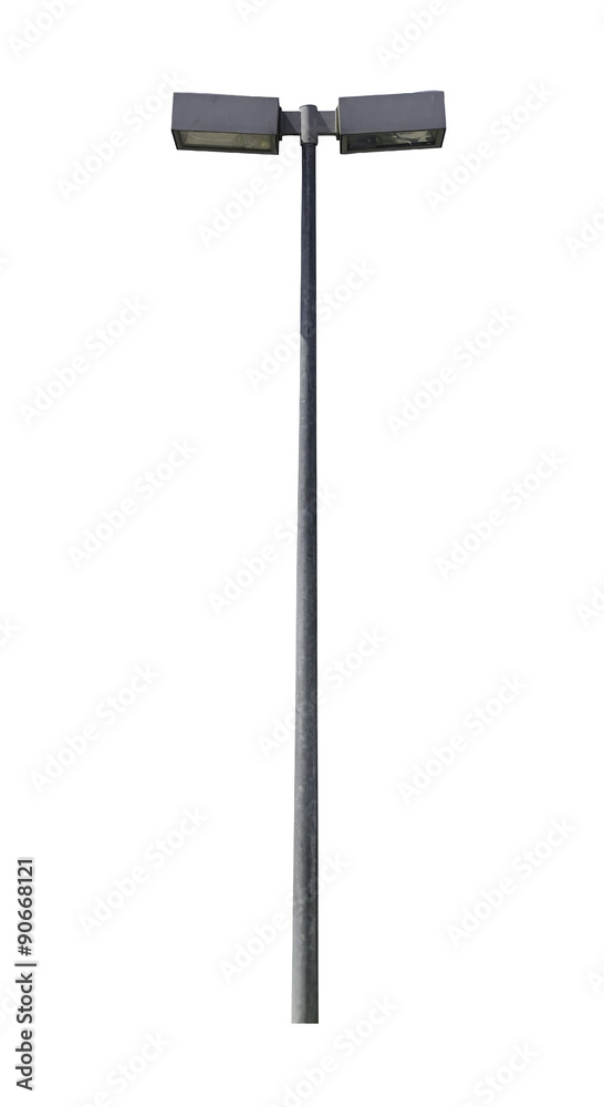 street lamppost isolated on white background with clipping path street lamppost isolated on white background with clipping path