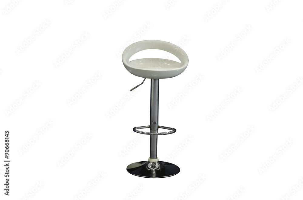 modern stool isolated on white with clipping path modern stool isolated on white with clipping path