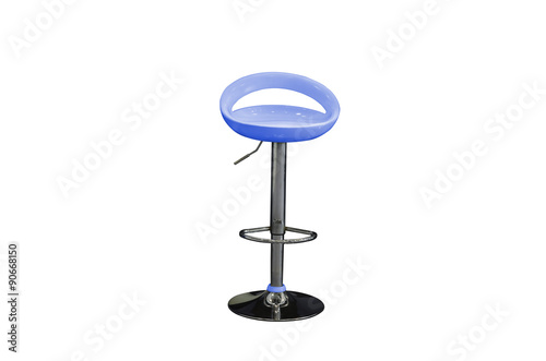 modern stool isolated on white with clipping path