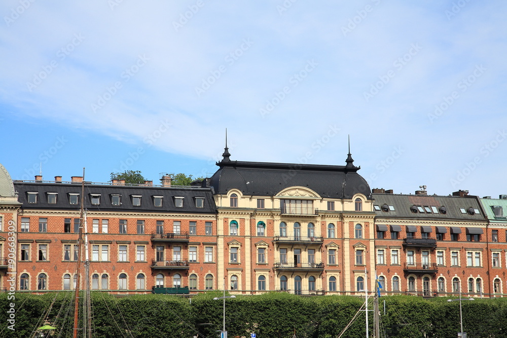 Old building on Standvagen,Stockholm