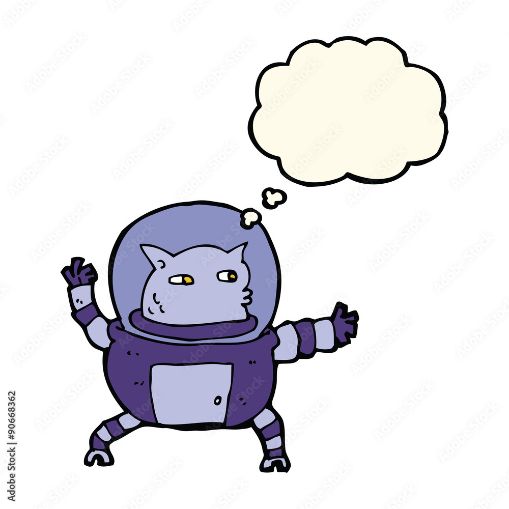 cartoon alien with thought bubble cartoon alien with thought bubble