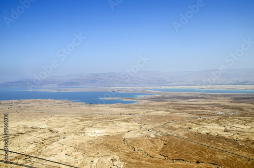 Dead Sea in Israel, aerial view