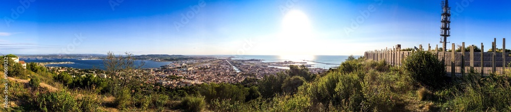 Panorama de Sète depuis le Mont Saint Clair