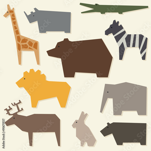 Silhouettes of animals