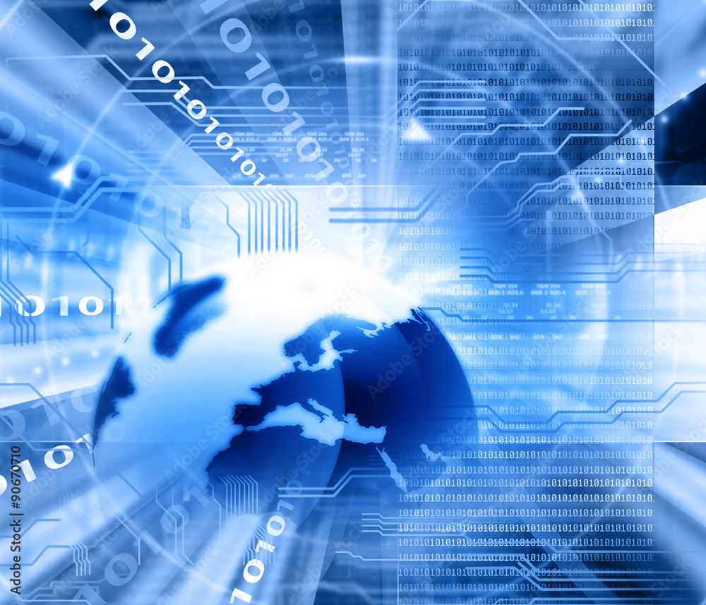 Obraz premium Global technology background