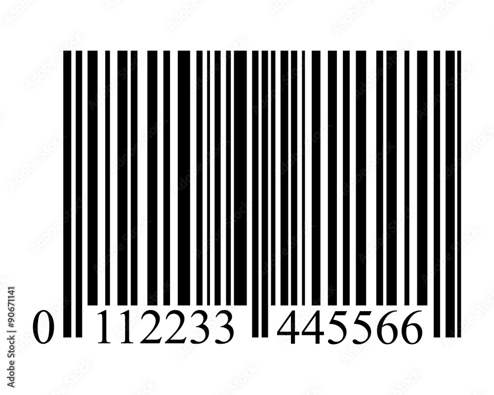 bar code on a white background isolated bar code on a white background isolated