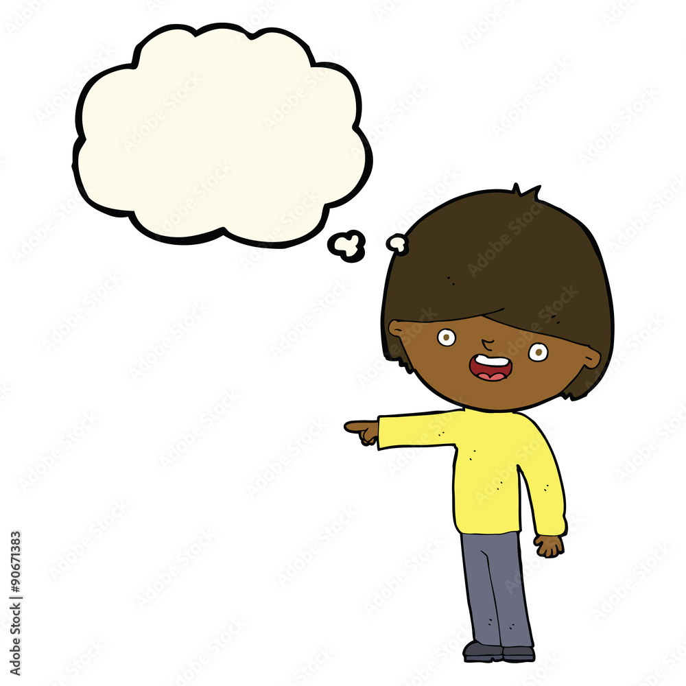cartoon man pointing with thought bubble cartoon man pointing with thought bubble