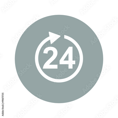 clock hours icon. Flat vector icon