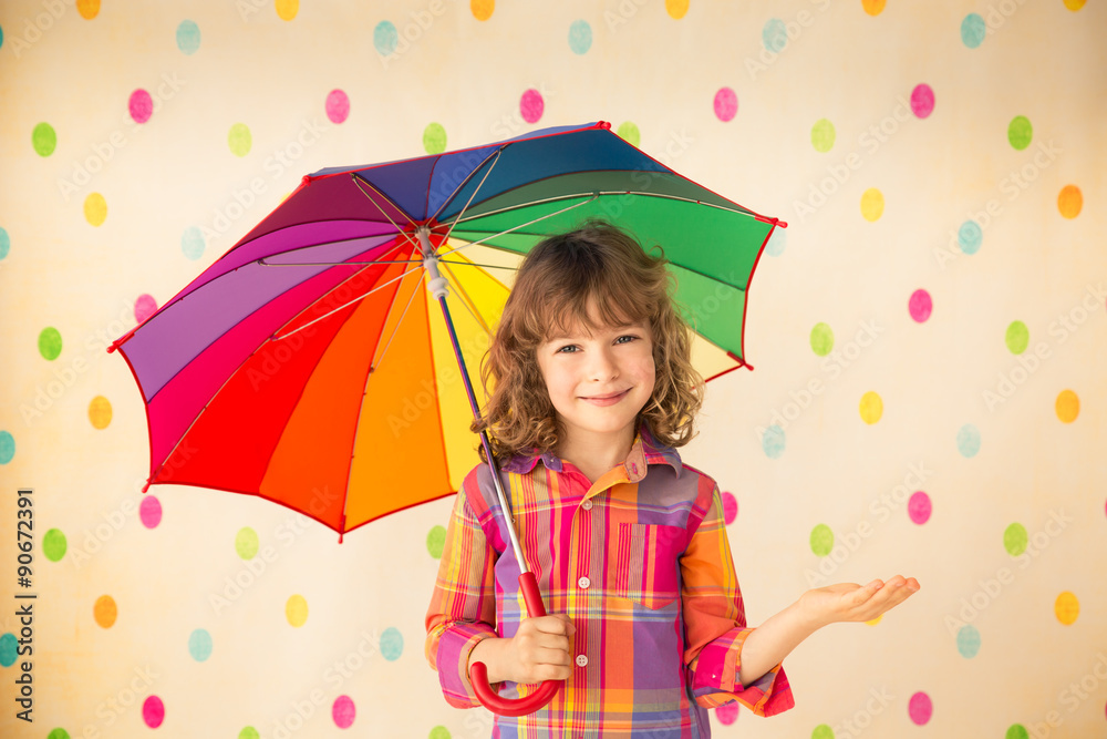 Fototapeta premium Child in autumn