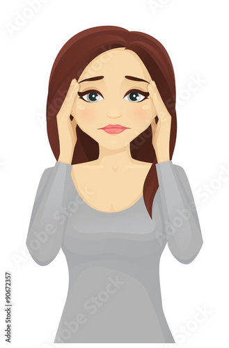 Stressed woman
