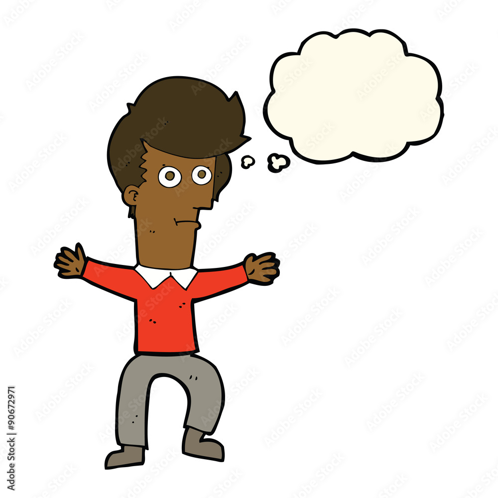 cartoon startled man with thought bubble cartoon startled man with thought bubble