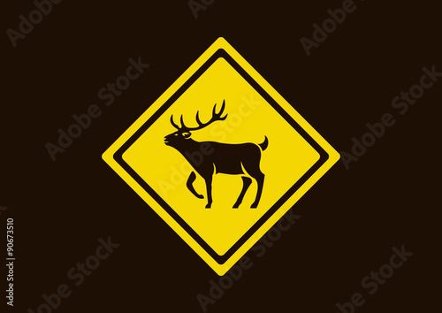 deer sign photo