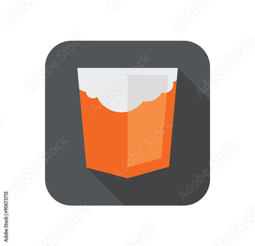 Vector illustration of orange shield with old html5 cloud badge