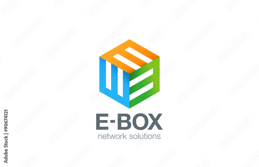 Box Logo Abstract Business Technology design E vector Box Logo Abstract Business Technology design E vector