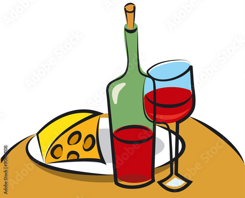 wine and cheese