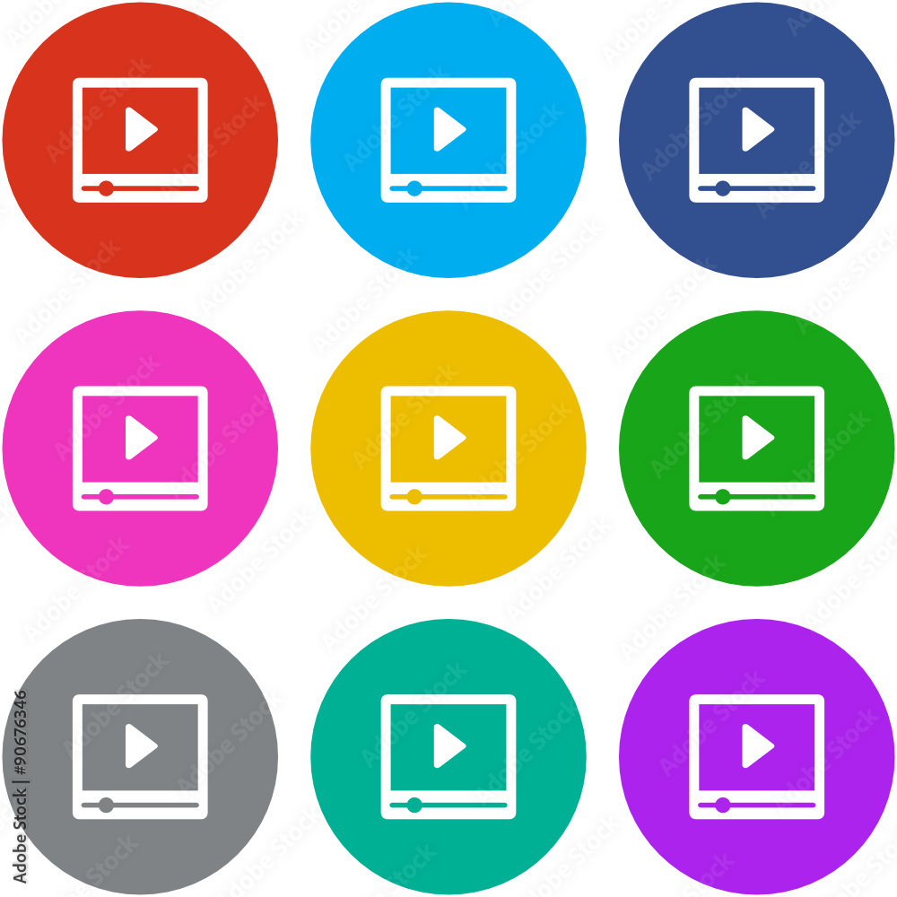 Flat Multicolor App Icon Flat Multicolor App Icon