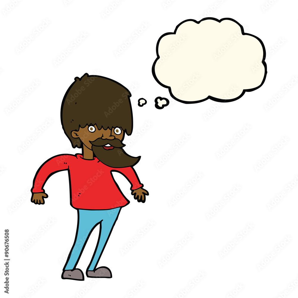 cartoon bearded man shrugging shoulders with thought bubble cartoon bearded man shrugging shoulders with thought bubble
