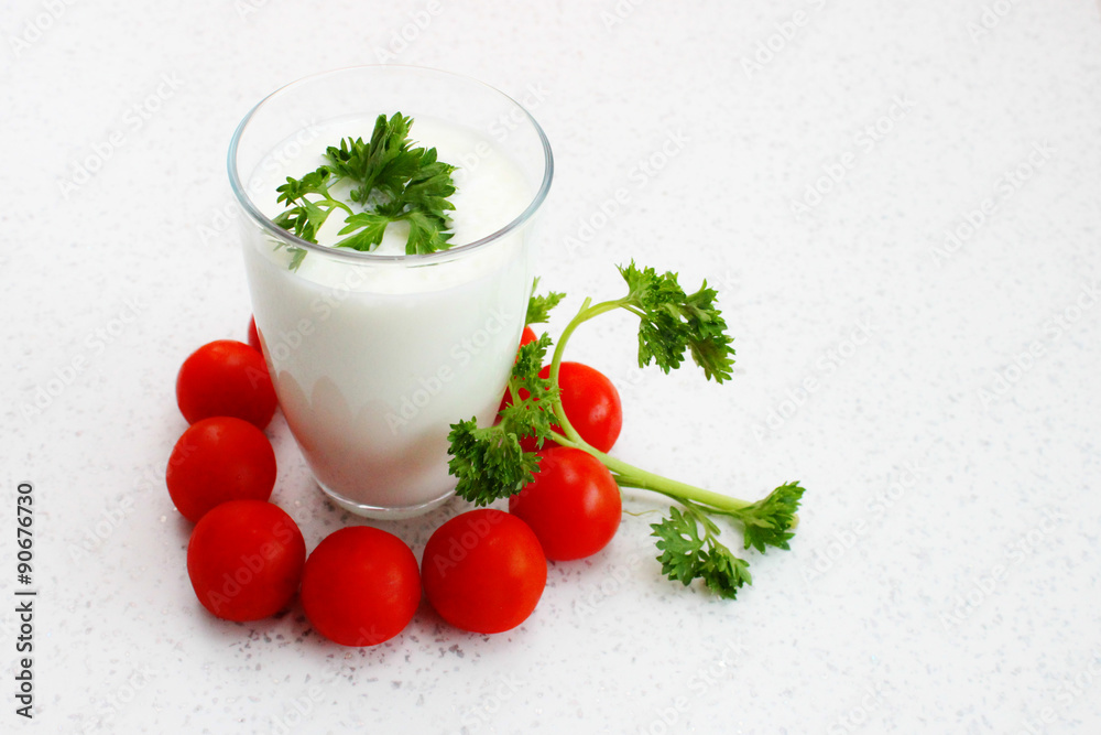 Yogurt and parsley Yogurt and parsley