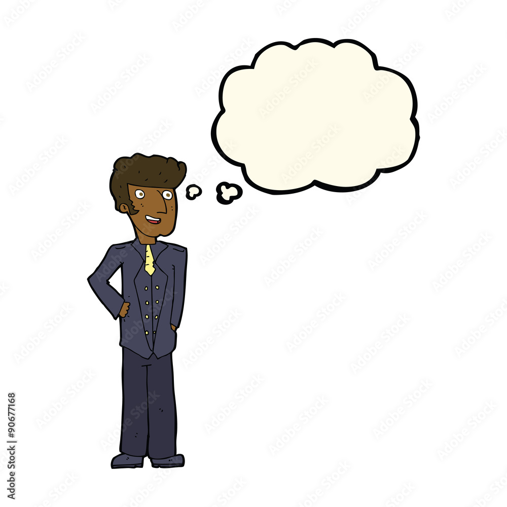 cartoon upperclass man with thought bubble cartoon upperclass man with thought bubble
