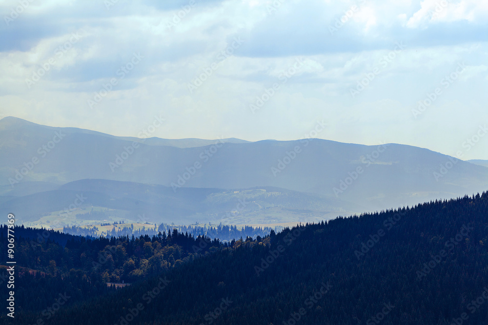 Naklejka premium mountain landscape