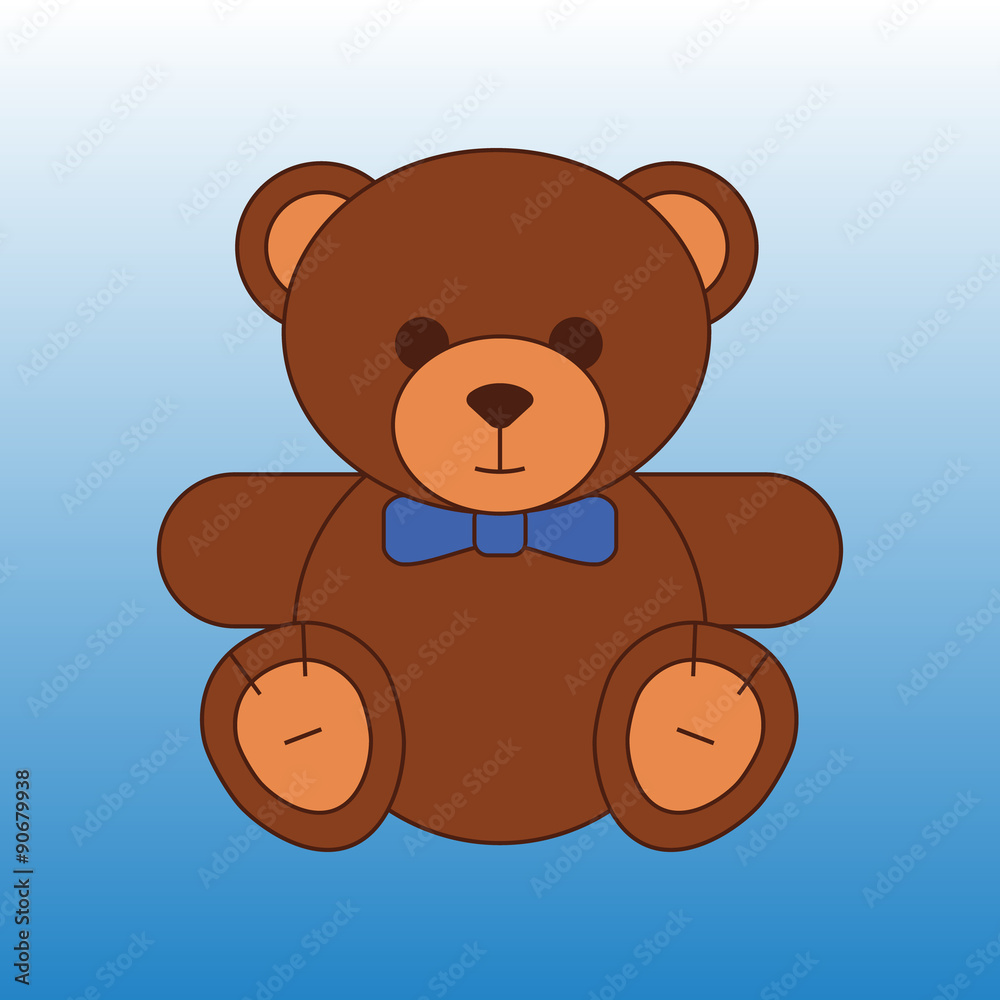 Fototapeta premium illustration of Teddy bear