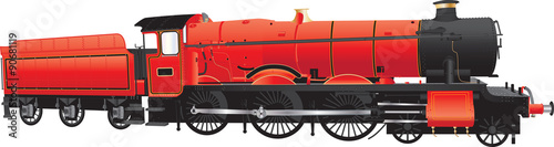 Red Steam Loco