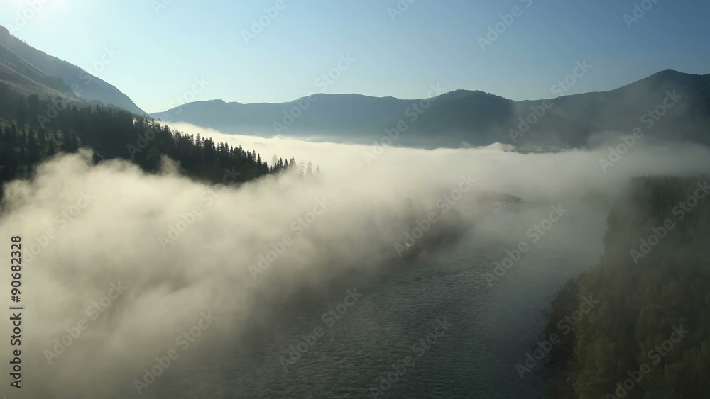 Mountains in the clouds