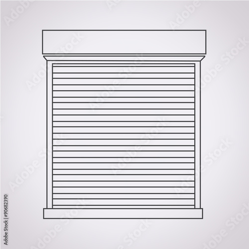 Roll up door icon