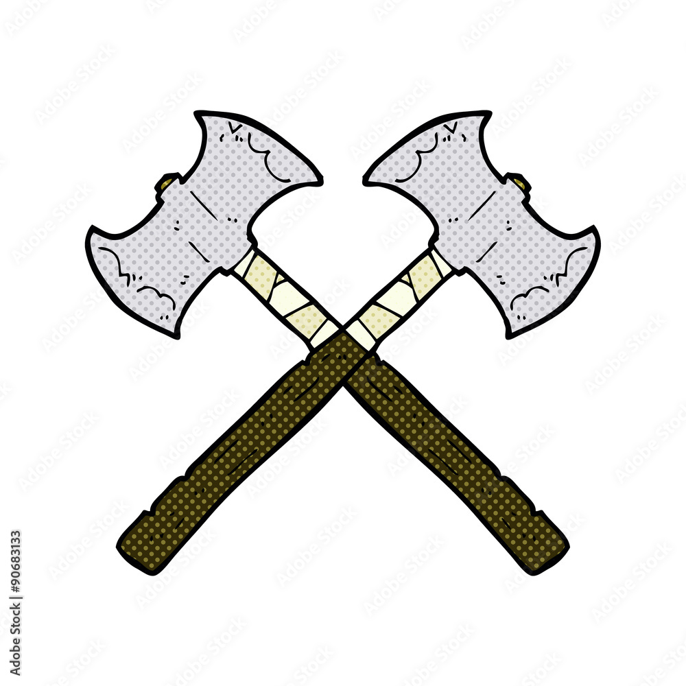 cartoon crossed axes cartoon crossed axes