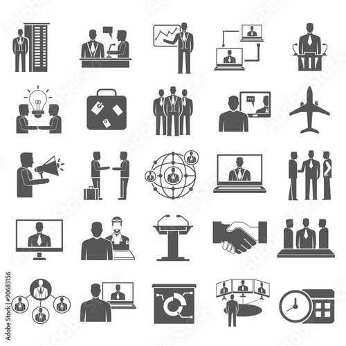 business meeting icons