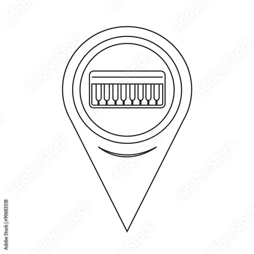 Map Pointer music Icon