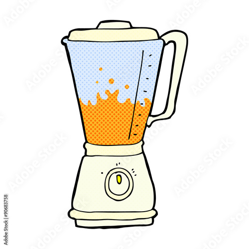 cartoon juice blender