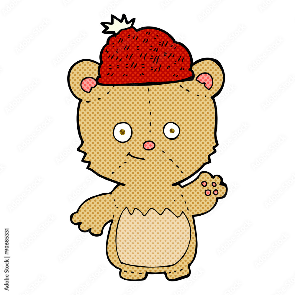 cartoon bear in hat cartoon bear in hat