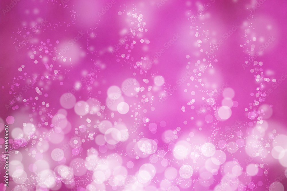 Pink Background Lights. Defocused