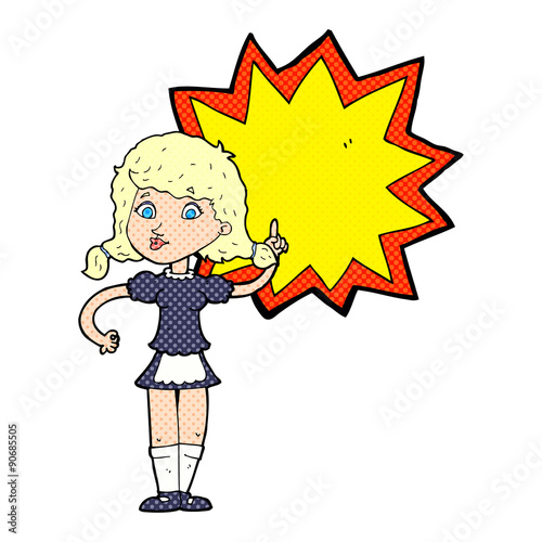 cartoon waitress