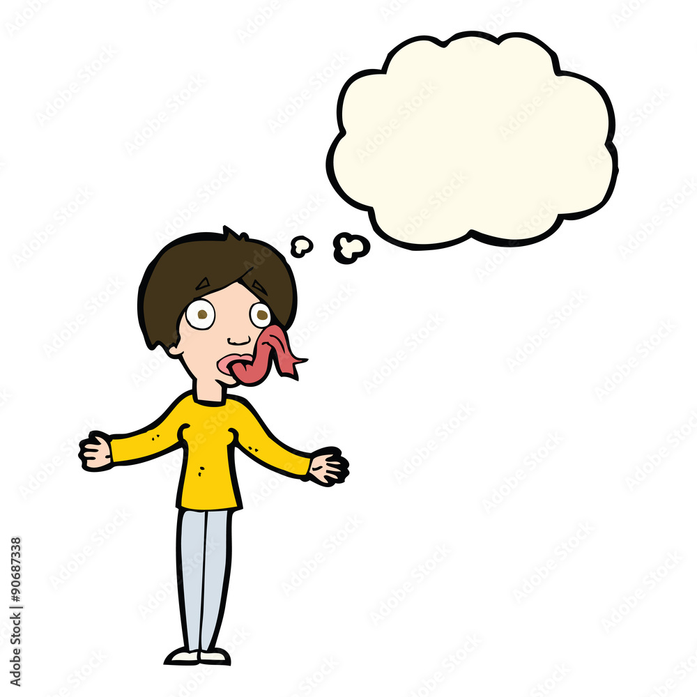 cartoon woman telling lies with thought bubble cartoon woman telling lies with thought bubble
