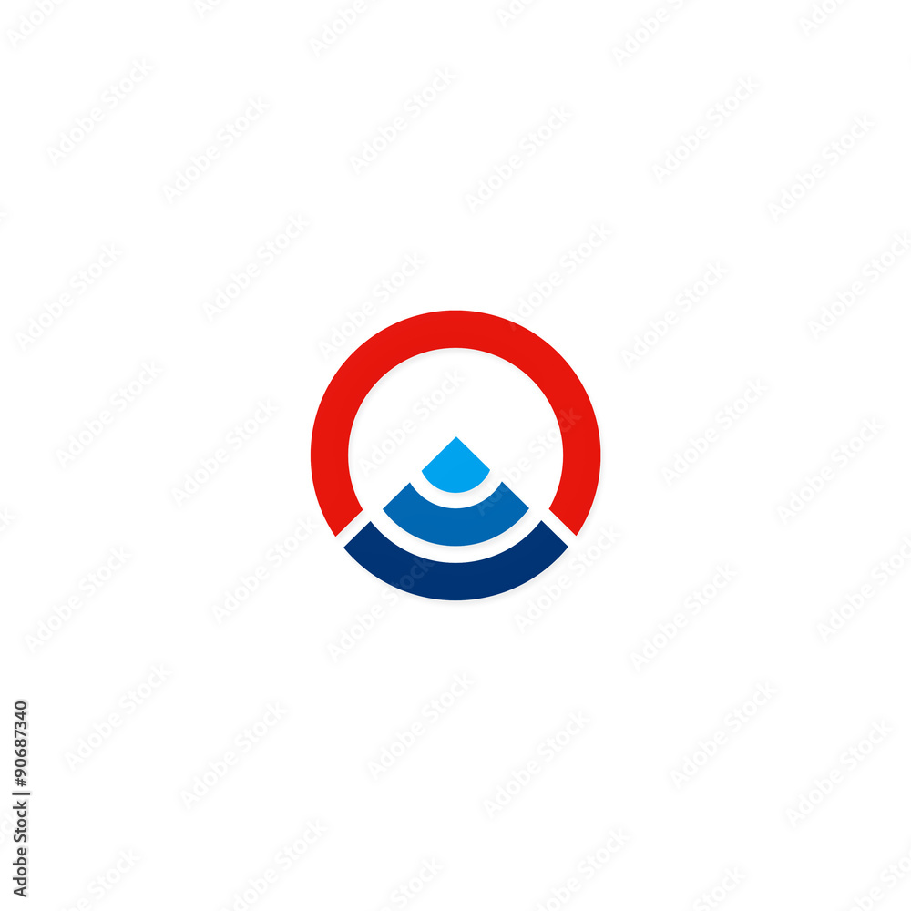 round shape abstract business logo round shape abstract business logo