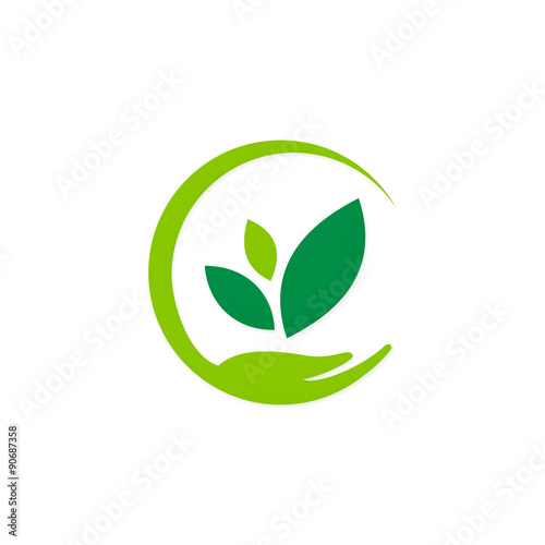save ecology bio nature logo