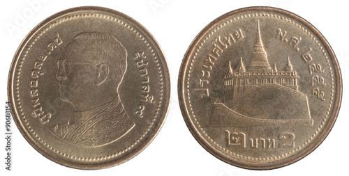 Slika na platnu thai baht coin