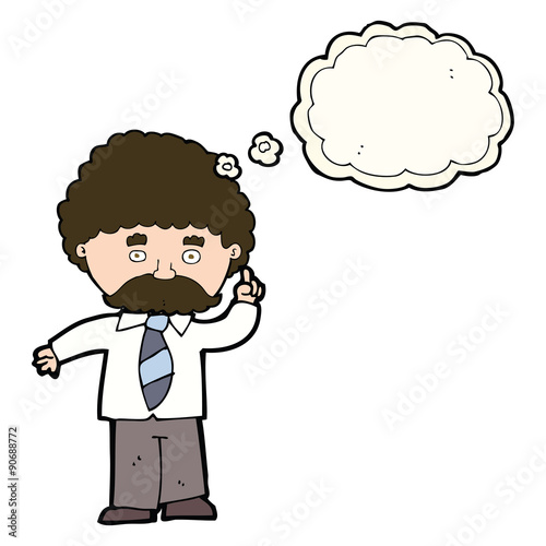 Wallpaper Mural cartoon teacher with thought bubble Torontodigital.ca