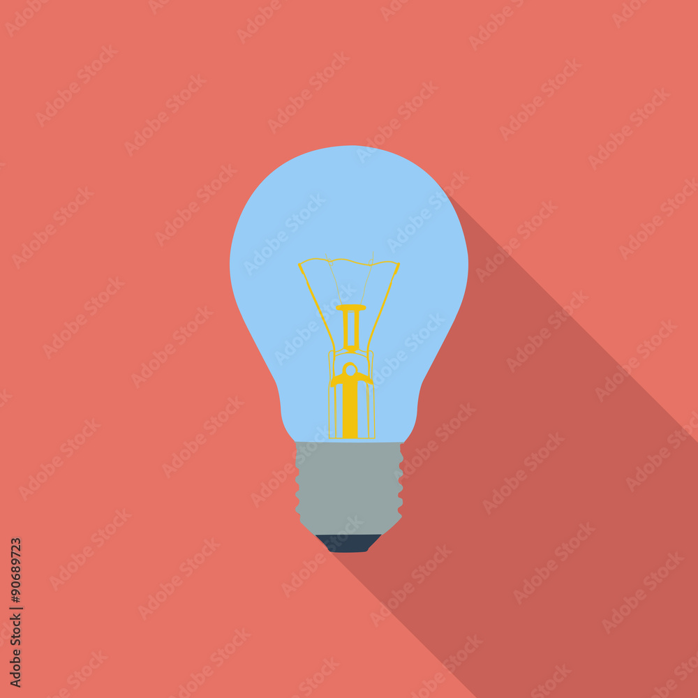 Bulb flat icon. Bulb flat icon.